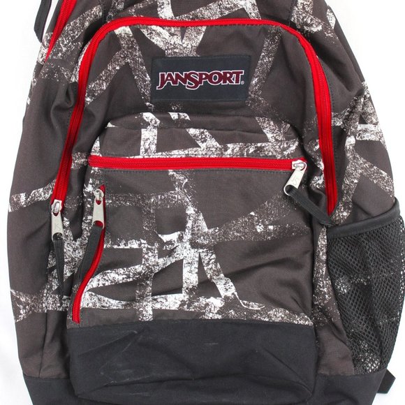 JanSport School Day Backpack Birch Tree Timber Pattern 4-Compartments Unisex - Picture 1 of 8
